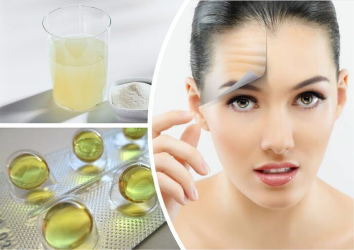 serum with vitamins for facial skin renewal